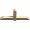 Ekena Millwork Eugene Rough Sawn Timber Gable Bracket, Douglas Fir, 60"W x 25"H x 6"D x 6"F, 10/12 Pitch GBW060X25X0606EUG00RDF - alternate 2
